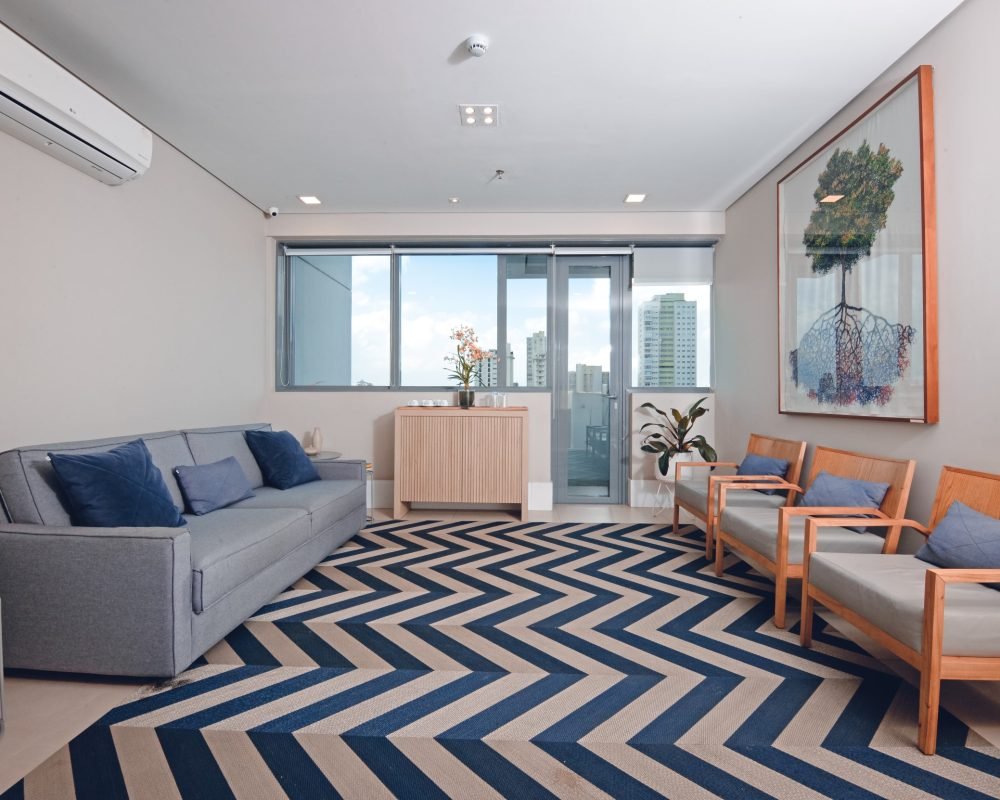 Sala de espera acolhedora